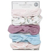 Wholesale - 5pk Headband Set -Pink, White, Blue C/P 72, UPC: 195010108508